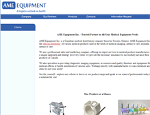 Tablet Screenshot of ameequipment.com